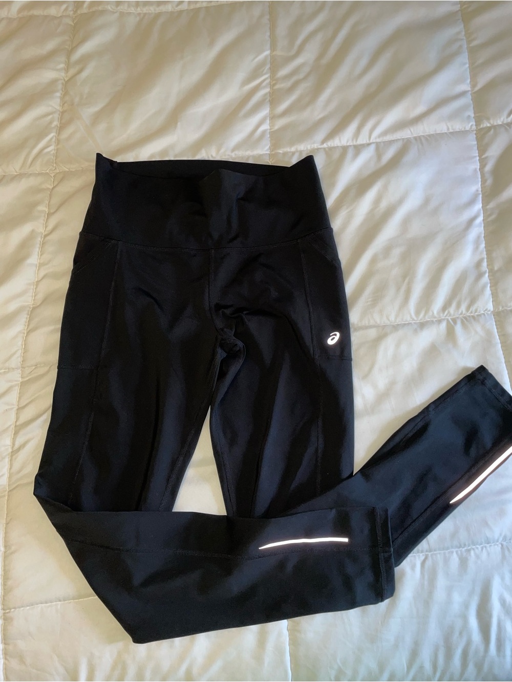 ASICS Womens Black Reflective Running Tights